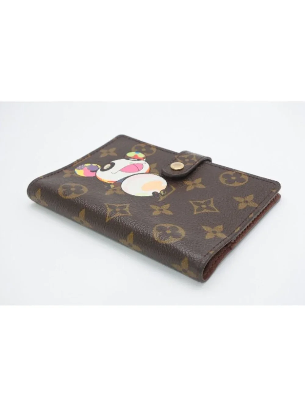 Louis Vuitton Notebook Cover Agenda PM Monogram Panda Takashi Murakami Brown